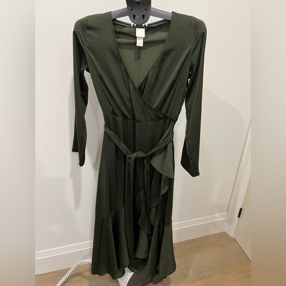 H&M Satin Midi Dress